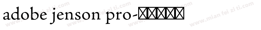 adobe jenson pro字体转换